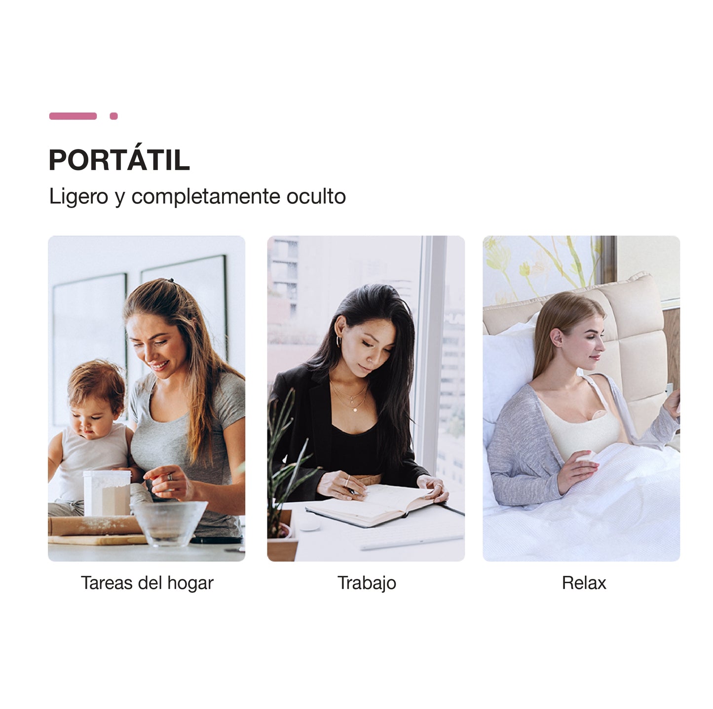 Extractor de leche materna manos libres Horigen